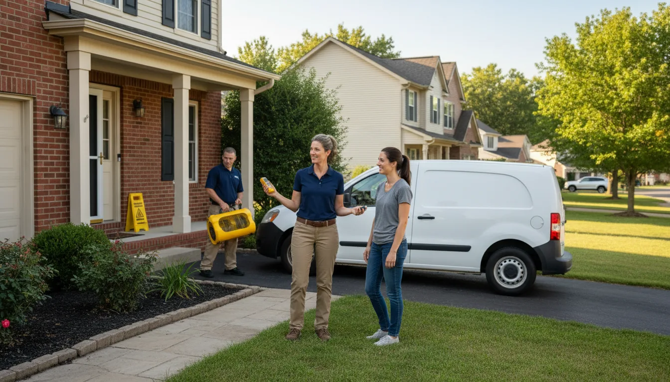 Water restoration image for Dehumidification And Cleanup Services in Memphis, MI